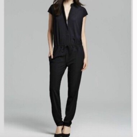Vince zipper neckline Black Jumpsuit - Picture 8 of 8
